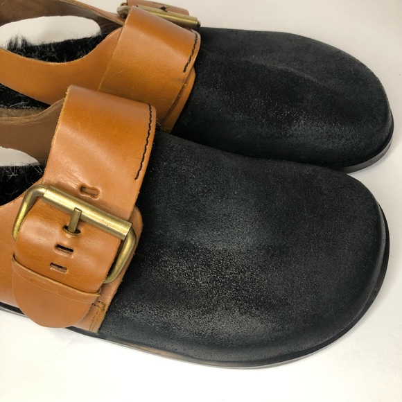 Free People Leather Seattle Slingback Clog New - Picture 5 of 8